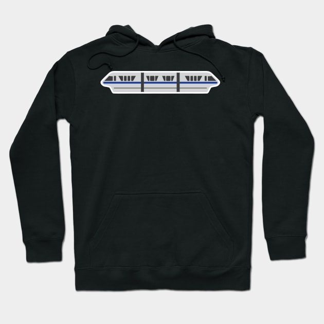 Monorail - Dark Blue Hoodie by chwbcc